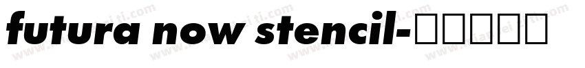 futura now stencil字体转换